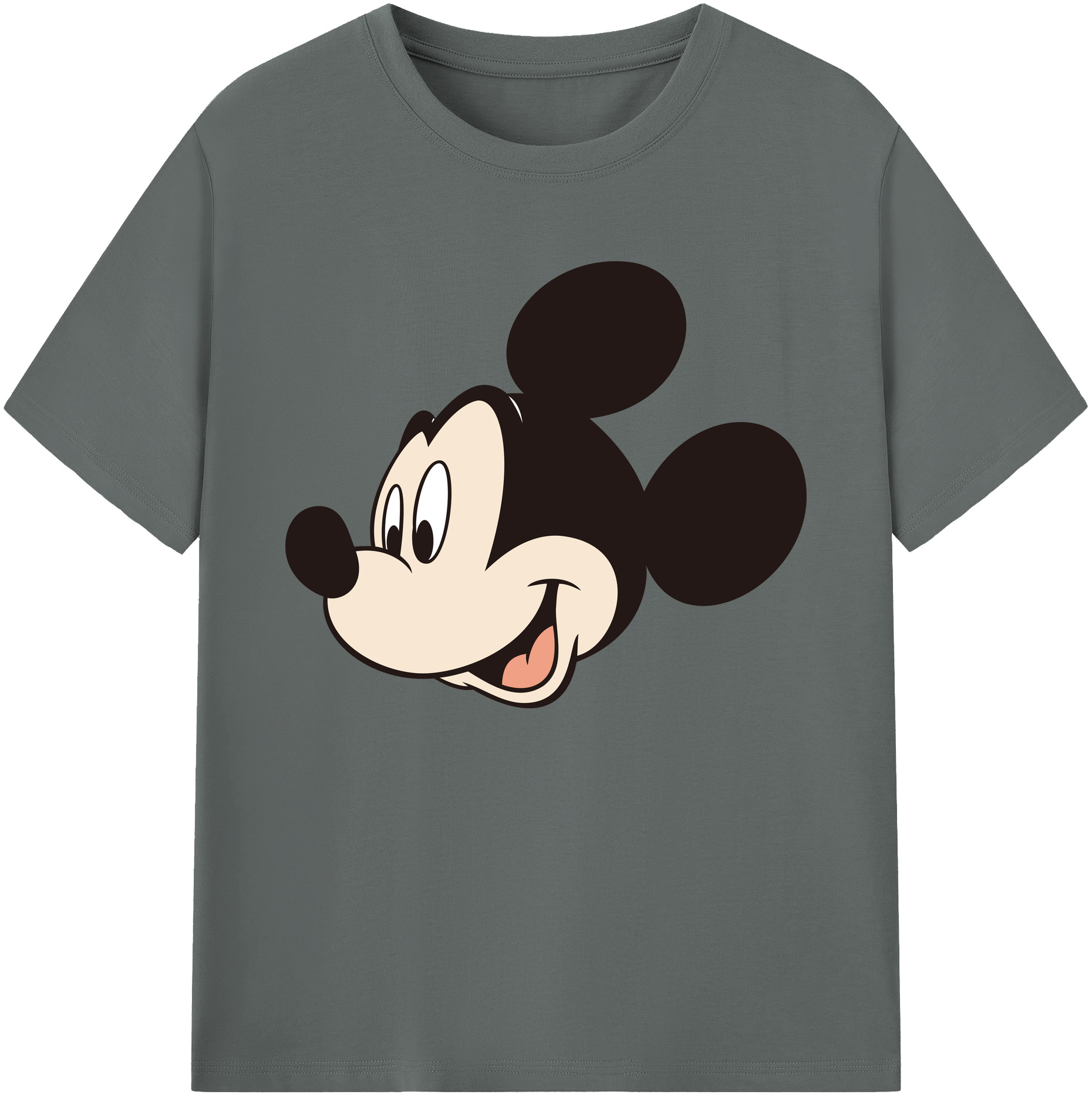 ミッキーマウス Mickey Mouse 綿100％ メンズ半袖Tシャツ｜肌触りやわらか＆通気性